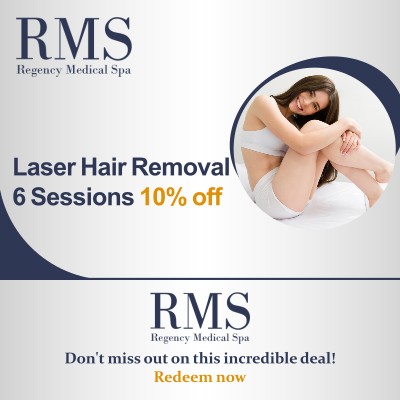 Smooth, silky skin is just a few sessions away at Regency Medical Spa and Hair Restoration Clinic in Barrington, IL. Take advantage of our exclusive Laser Hair Removal offer—book 6 sessions and enjoy 10% off. Our advanced technology delivers precise, long-lasting results with comfort in mind. Reserve your spot today and step into effortless confidence every day. For more information, contact us today or book an appointment online. We are conveniently located at 300 Fox Glen Court Barrington, IL 60010.