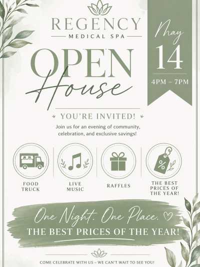 Open House at Regency Medical Spa and Hair Restoration Clinic Located in Barrington, IL
